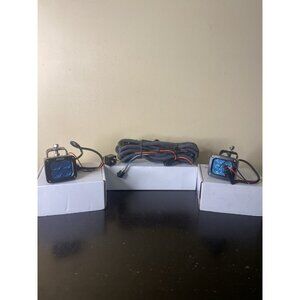 Westin (2)LED Auxiliary Light 3 inch x 2.5 inch Flood w/5W Cree W/Wiring Harness